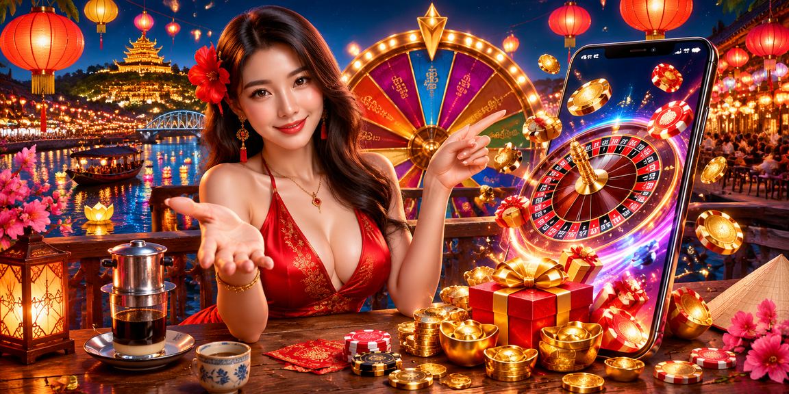 Quán cà phê tại Huế minh họa người dùng đọc điều khoản trước khi chơi