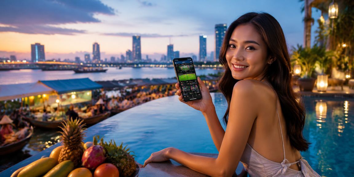 Người dùng tại Sài Gòn minh họa đăng nhập tài khoản thể thao an toàn
